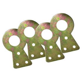 Colgador para cuadro 23x40 mm 4 unidades Redondo amarillo