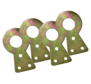 Colgador para cuadro 23x40 mm 4 unidades Redondo amarillo