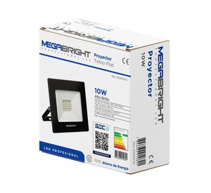 Proyector led 10W luz cálida negro