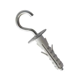 Tarugo gancho 9x50 mm Curvo gris