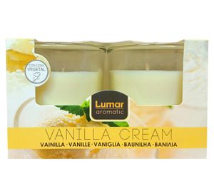 Pack 2 velas aromaticas vanilla cream