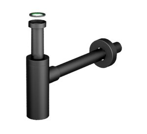 Sifón lavatorio 1 1/4" negro