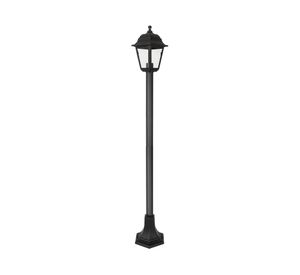 Farol pie 4 caras 60W E27 1L negro