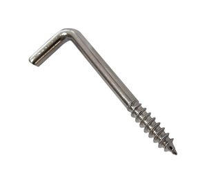 Tornillo escuadra 3x1'' niquelado 5 unidades