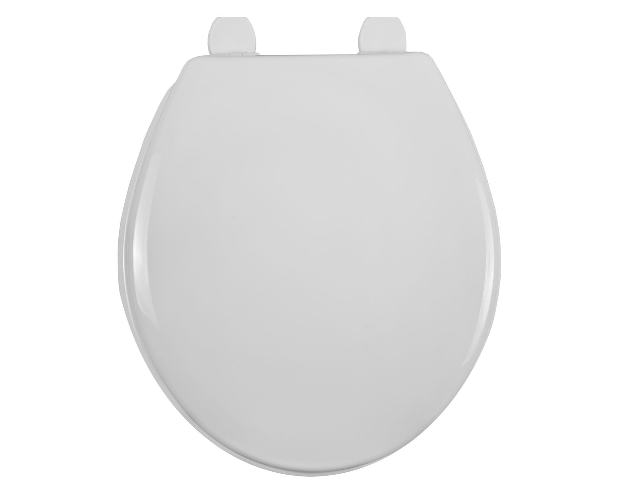 Asiento WC redondo plástico antibacterial blanco