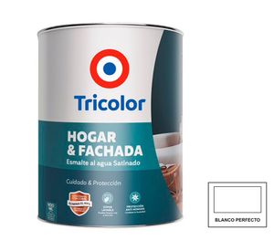 Esmalte al agua 900 ml hogar y fachada Blanco Perfecto satinado