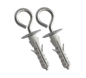 Tarugo con argolla 9x50 mm 2 unidades gris