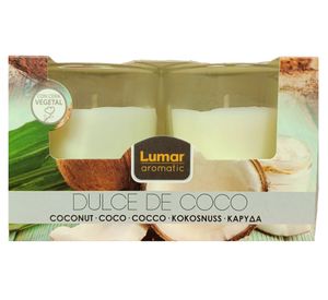 Pack 2 velas aromáticas dulce de coco