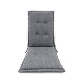 Cojín asiento con respaldo Olefín gris claro