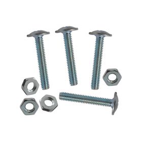 Perno cabeza lenteja con tuerca 5/32x3/4" y 1" 4 un.