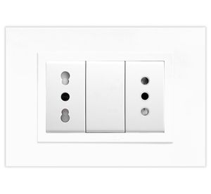 Enchufe doble 10-16A Zen basic armado blanco