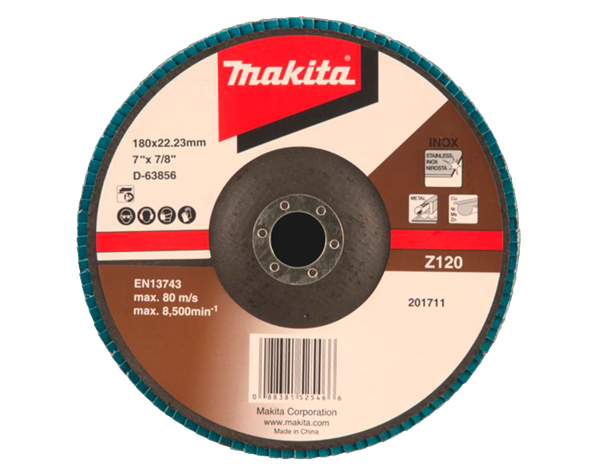 Disco traslapado 180x22 mm D-63856 G120Z