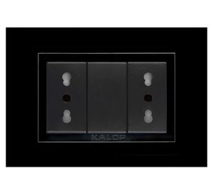 Enchufe doble 16A Zen basic armado negro