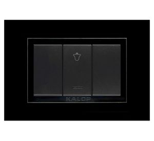 Timbre pulsador Zen basic armado negro