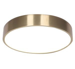 Plafón LED redondo dorado 30 cm