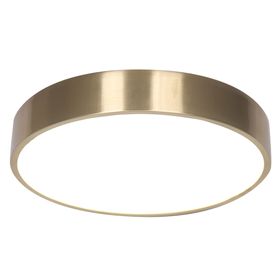 Plafón LED redondo dorado 30 cm