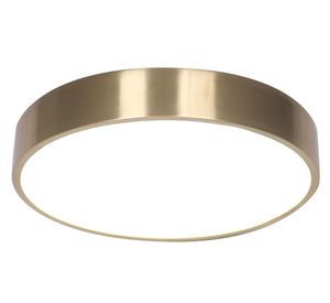 Plafón LED redondo dorado 30 cm