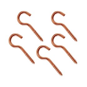 Cáncamo abierto cobrizado N°1 x 30 mm 5 unidades