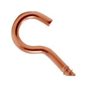 Cáncamo abierto cobrizado N°1 x 30 mm 5 unidades