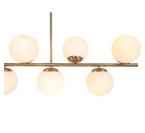 Lámpara colgar 7L E27 vidrio