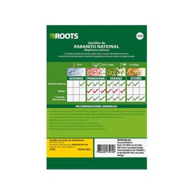 Semilla de verdura Rabanitos 3 g Roots