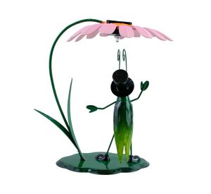 Lámpara solar figura Grillo flor