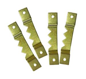 Colgador de cuadro 4x41 mm 4 unidades Dentado amarillo