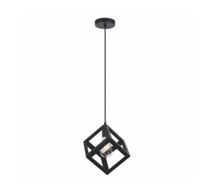 Lámpara colgar E27 1L Vintage Cubo