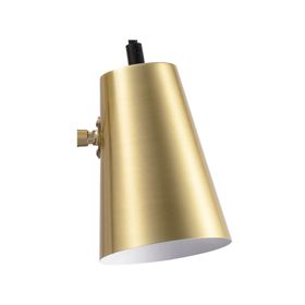 Aplique pared dorado con interruptor E14 1L