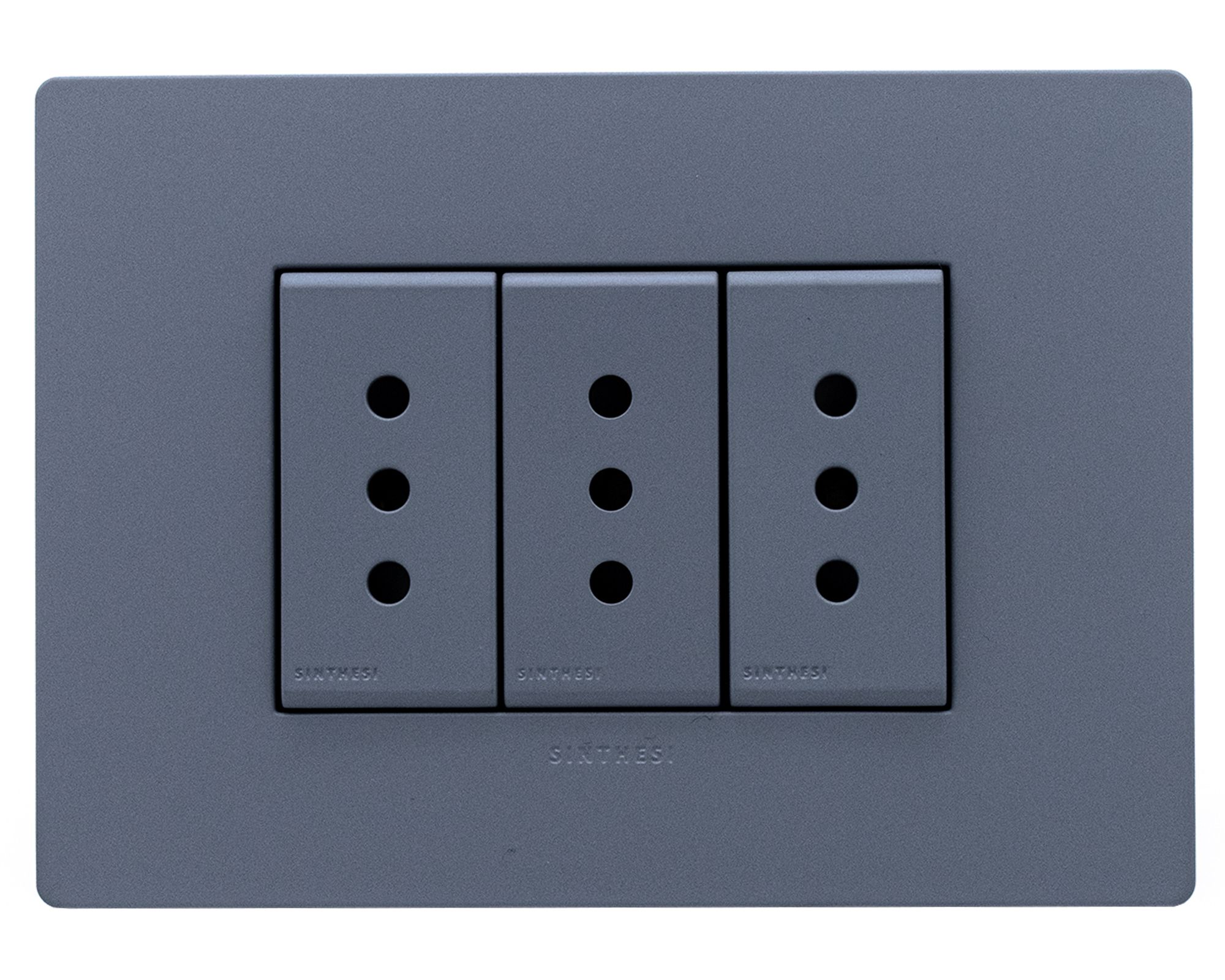 Toma corriente triple S33 10A 2500W cemento