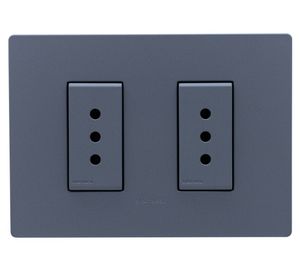 Toma corriente doble S33 10A 2500W cemento