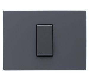 Pulsador placa armada Línea S32 grey mate