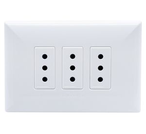 Toma corriente triple S17 10A 2500W blanco