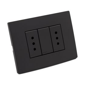 Toma corriente duplex S33 10A 2500W noir mate