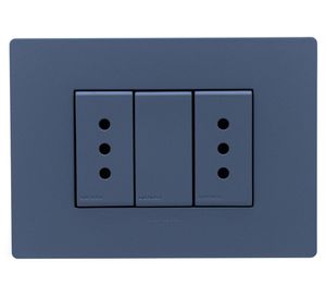 Toma corriente duplex S33 10A 2500W cemento