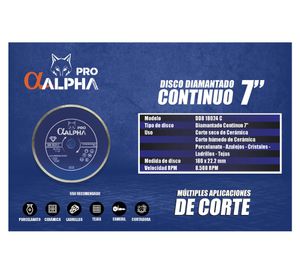 Disco diamantado continuo 5 mm DD8 18024 C