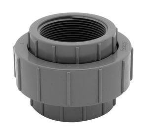 Unión Americana hidráulica 1 1/2" HI gris