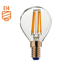 Ampolleta LED 4W E14 luz cálida Filamento
