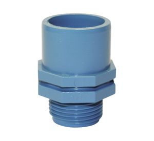 Terminal 20 mm x 1/2" HE presión celeste