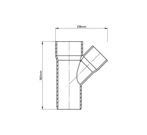 Vee sanitario PVC 110x75 mm gris