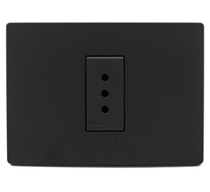 Toma corriente simple S33 10A 2500W noir mate