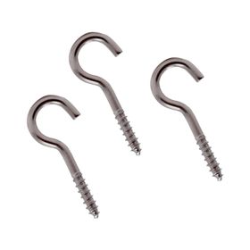 Cáncamo abierto niquelado N5 60 mm 3 un.