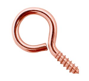 Cáncamo cerrado cobrizado 5x43 mm 3 unidades naranjo