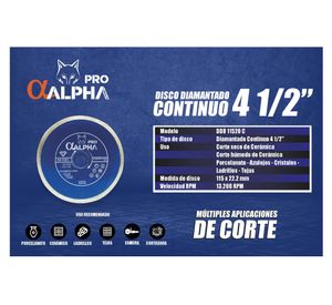 Disco diamantado continuo 5 mm DD8 11520 C