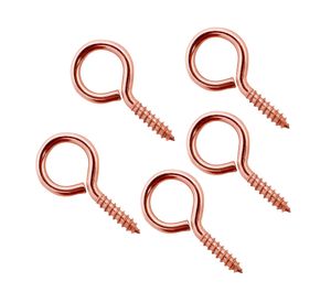 Cáncamo cerrado cobrizado 3x37 mm 5 unidades naranjo