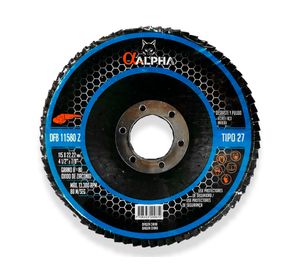 Disco flap 4 1/2" ZA80 azul