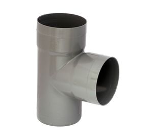 Tee sanitario PVC 110x75 mm gris