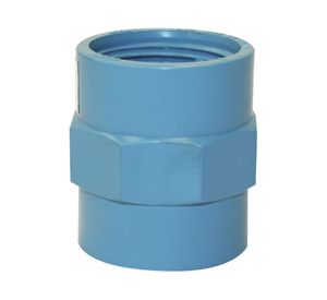 Terminal 50 mm x 11/2" HI presión celeste