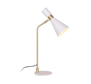 Lámpara de escritorio 25W E27 1L Moderna white gold