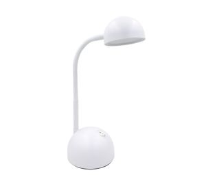 Lámpara escritorio LED luz día Gorin gris claro